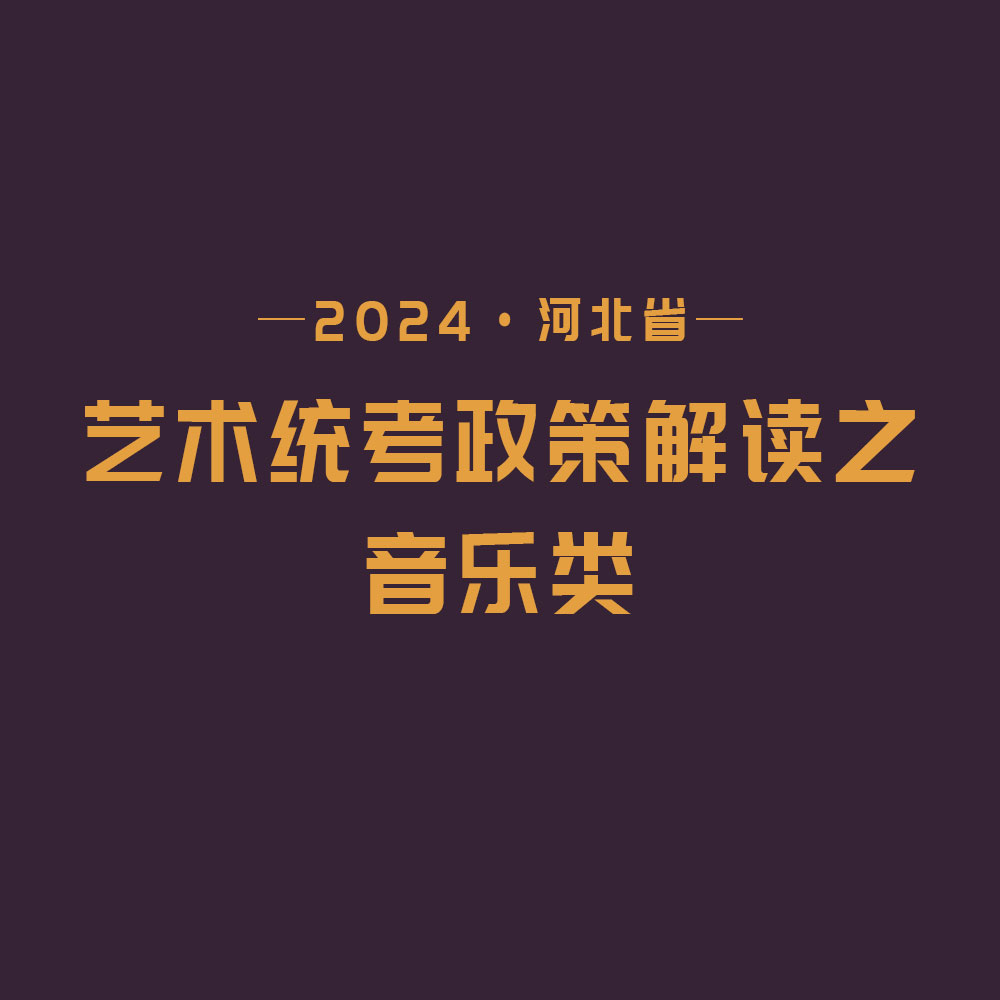 2024河北省艺术统考政策解读之音乐类