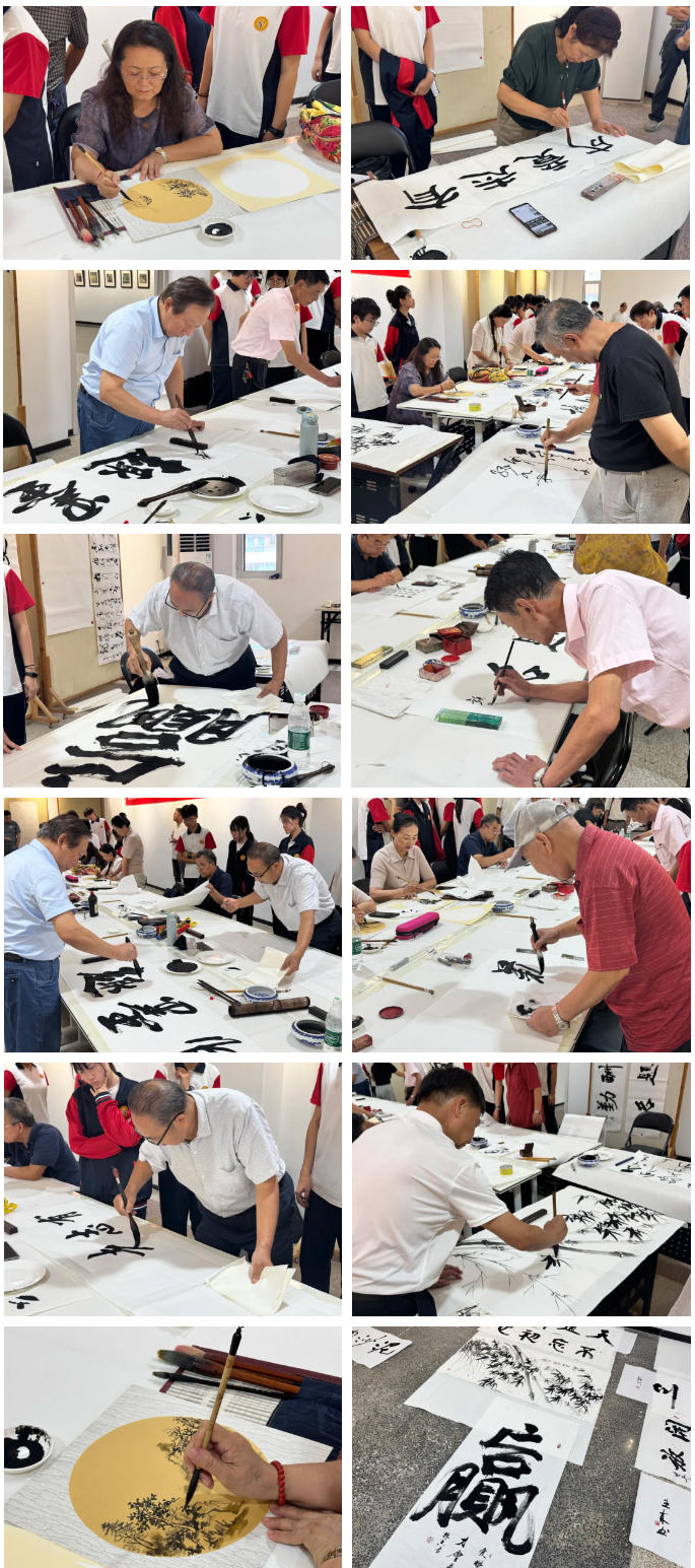 书画院艺术家莅临精英华唐艺术高中