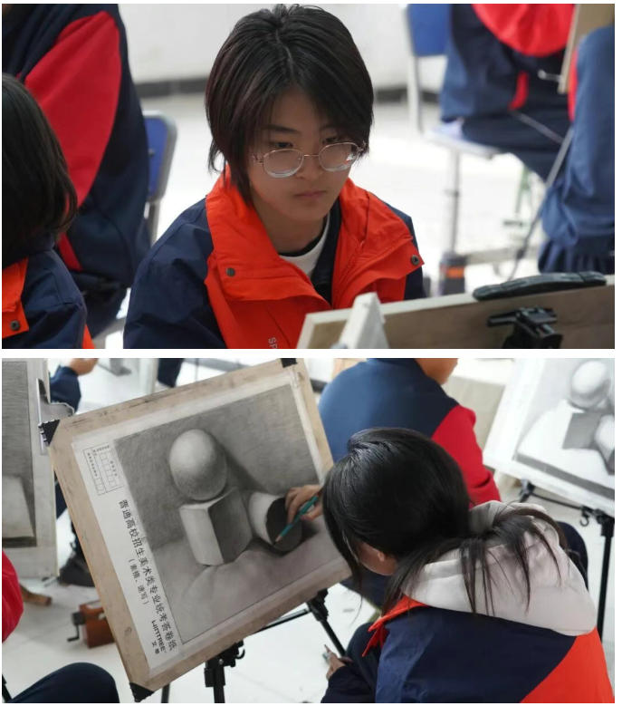 精英华唐艺术高中高一美术专业考试