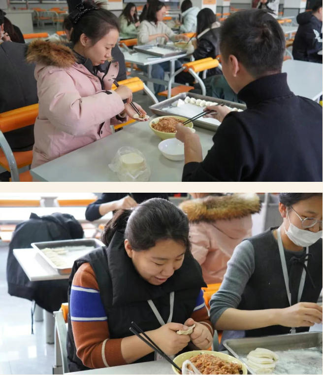 精英华唐艺术高中教职工包饺子大赛