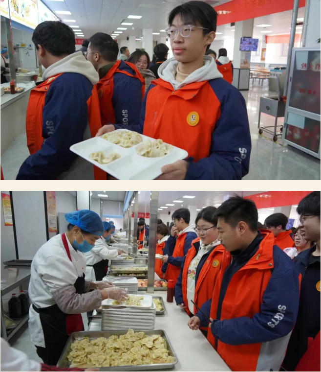 精英华唐艺术高中教职工包饺子大赛