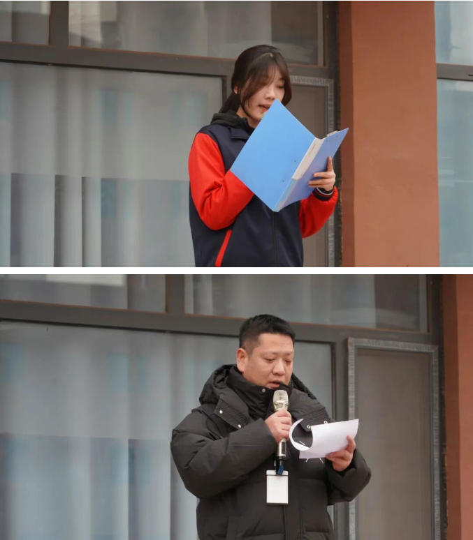 精英华唐艺术高中升旗仪式