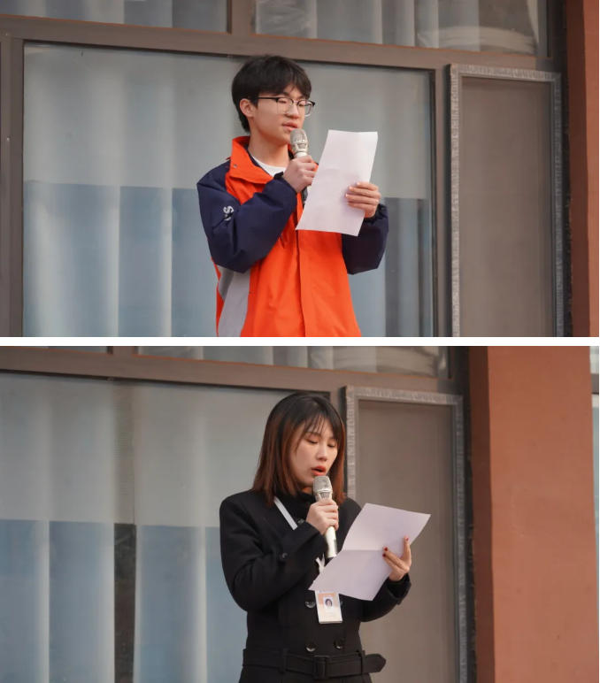  精英华唐艺术高中升旗仪式