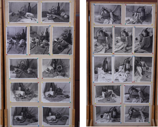  精英华唐艺术高中美术书法高一高二寒假作业展